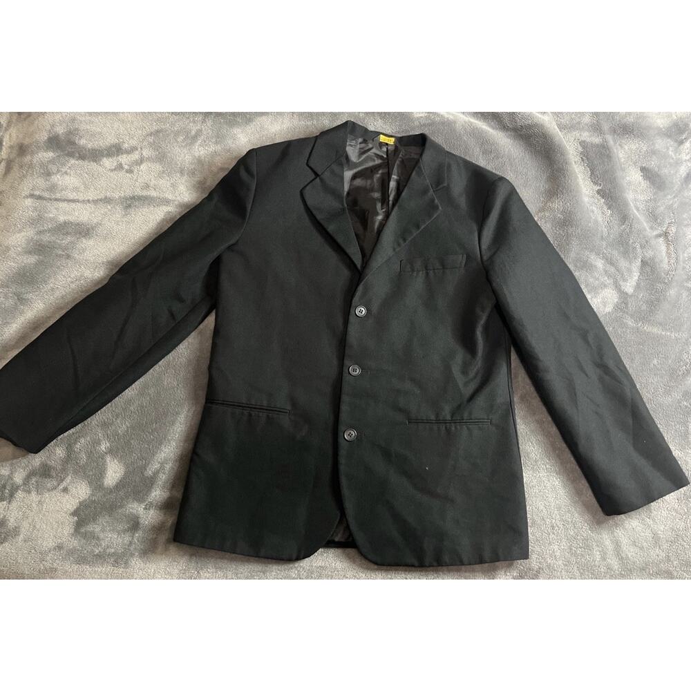 Van Heusen Men's Black Single-Breasted Suit Jacket, Notch Lapel, Inner Pockets